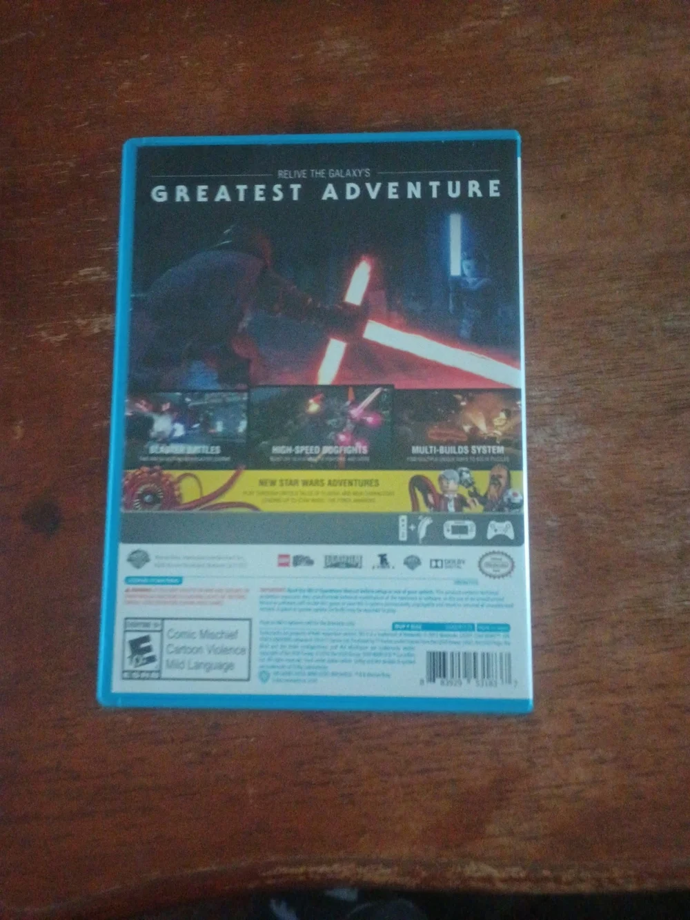 Lego Star Wars Wii U Game in Blue Case